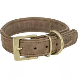 Obojek PURE kožený, hnědá L: 47-54 cm/ 40 mm TRIXIE