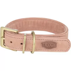 Obojek PURE kožený, růžová L-XL: 52-63 cm/ 40 mm TRIXIE