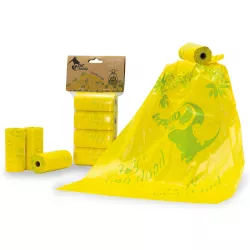 PetBuddy sáčky na exkrementy CITRON 4 role/ á 20 sáčků s potiskem a vůní