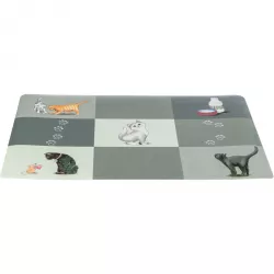 Prostírání Patchwork kočka 44 x 28 cm šedé TRIXIE