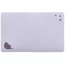 Prostírání pro kočky, Fat Cat s tlapkami, 44 x 28 cm, šedá TRIXIE