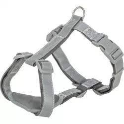 H-postroj PREMIUM Reflect, grafit S-M: hruď: 45-60 cm/ 20 mm TRIXIE