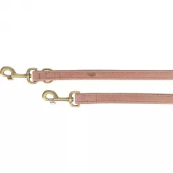 Vodítko PURE kožené nastavitelné, růžová S-M: 2 m/ 15 mm TRIXIE