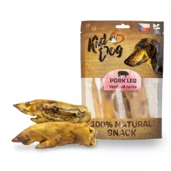 KIDDOG 100% Natural Snack, vepřová nožka rozpůlená 18 cm / 240 g (2 ks)