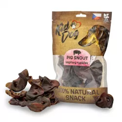 KIDDOG 100% Natural Snack, vepřový rypáček 7 - 8 cm / 200 g