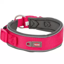 PREMIUM obojek extra široký, S-M: 33-42 cm/35 mm, fuchsia/grafit TRIXIE
