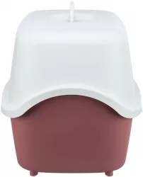 WC VICO kryté s dvířky, bez filtru 56 x 40 x 40 cm, vínová/bílá TRIXIE