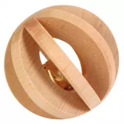 Dřevěný míček s rolničkou, hračka pro morče, králíka 6 cm TRIXIE