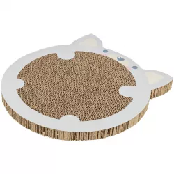 JUNIOR škrabací karton "křeček", catnip, 31 x 2,5 x 32,5 cm, šedá TRIXIE