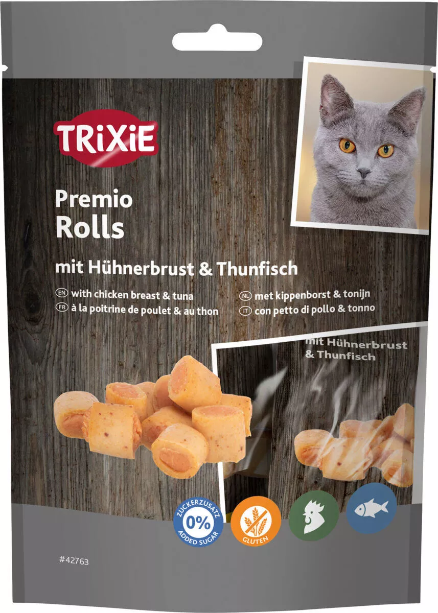 PREMIO Chicken & Tuna Rolls - válečky s tuňákem a kuřetem, 50 g TRIXIE