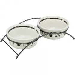 Set keramických misek se stojánkem 2 x 1,6 l/20 cm TRIXIE
