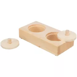 Snack Box - interaktivní hra pro králíčky, 14 x 3 x 7 cm, dřevo TRIXIE