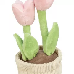 Tulipány v květináči, plyšová hračka pro psy, 27 cm - LIMITOVANÁ NABÍDKA TRIXIE