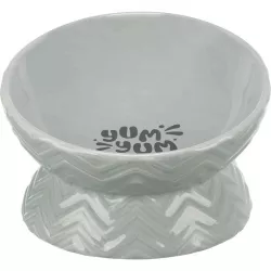 Keramická miska vyvýšená, ergonomický tvar, 0,35 l / 17 cm, šedá TRIXIE