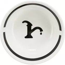 Keramická miska WATER, bílá/černá 0,25 l/ ø 13 cm TRIXIE