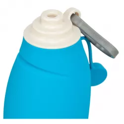 Lahev na vodu se sklopnou silikonovou miskou, 0.55 l, plast/silikon TRIXIE