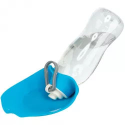 Lahev na vodu se sklopnou silikonovou miskou, 0.55 l, plast/silikon TRIXIE