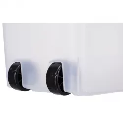 Barel, vzduchotěsný zásobník 40 l/27 × 61 × 45 cm, transparentní/bílá TRIXIE