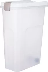 Barel, vzduchotěsný zásobník 40 l/27 × 61 × 45 cm, transparentní/bílá TRIXIE