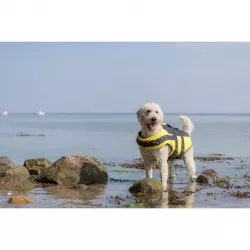 Life Vest plavací vesta pro psa L 55 cm: 50-80 cm, do 36kg žluto/černá TRIXIE