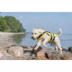 Life Vest plavací vesta pro psa S 35 cm: 42-66 cm, do 20kg žluto/černá TRIXIE