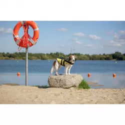 Life Vest plavací vesta pro psa XS 28 cm: 30-50 cm, do 12kg žluto/černá TRIXIE
