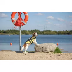 Life Vest plavací vesta pro psa XS 28 cm: 30-50 cm, do 12kg žluto/černá TRIXIE