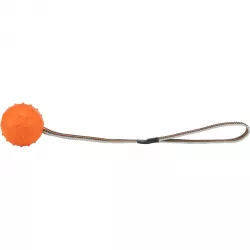 SPORTING míč tvrdý na nylon.pásku, přírodní guma 6 cm/35 cm TRIXIE