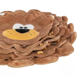 DOG ACTIVITY lev, šustící koberec na pamlsky, ø 26 cm, polyester, hnědá TRIXIE