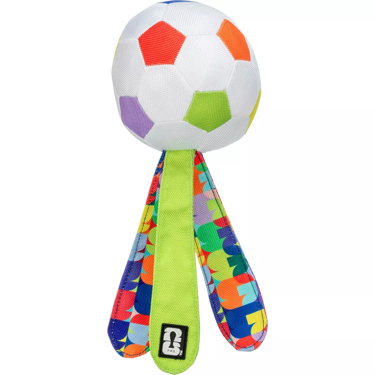 FIFA 2026 létající míč - kometa, 30 cm, bílá/barevná - LIMITOVANÁ NABÍDKA TRIXIE