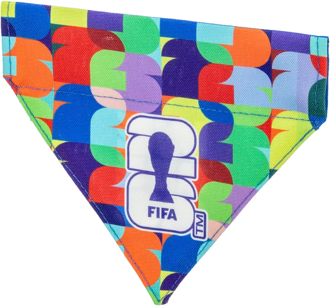 FIFA 2026 oboustranný šátek na obojek, S: 15 cm - LIMITOVANÁ NABÍDKA TRIXIE