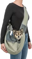 Front Sling Carrier - přední nosítko/taška, 50 x 25 x 18 cm, světlezelená/šedá (max. 5kg) TRIXIE