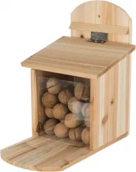 Krmná stanice pro veverky 20 x 30 x 30 cm, přírodní borové dřevo TRIXIE