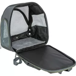 Transportní batoh LYLA, 34 x 22 x 42 cm, do 8 kg, nylon, šedá/modrá TRIXIE