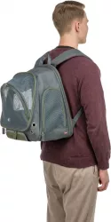 Transportní batoh LYLA, 34 x 22 x 42 cm, do 8 kg, nylon, šedá/modrá TRIXIE