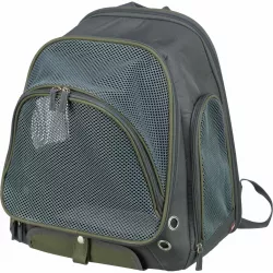 Transportní batoh LYLA, 34 x 22 x 42 cm, do 8 kg, nylon, šedá/modrá TRIXIE
