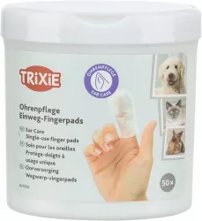 Ušní péče - jednorázové pečující návleky na prst, 50k TRIXIE