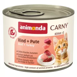 ANIMONDA konzerva CARNY Kitten - hovězí + krůta 200g
