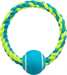 Bavlněný kruh s tenisovým míčem 6 cm / 18 cm TRIXIE