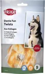 DentaFun Twists, kolagenové věnečky s kuřetem, 2 ks/ 85 g TRIXIE