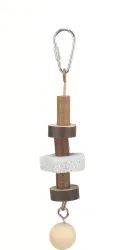 Natural Living-dřevěná kolečka, lávový kámen pro ptáky 16cm TRIXIE