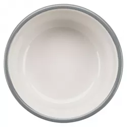 Set keramických misek v kovovém stojánku, 2 × 0.25 l/ø 13 cm, petrolejová/šedá TRIXIE