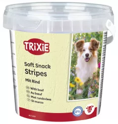 Soft Snack Happy Stripes - hovězí pásky, kyblík 500 g TRIXIE