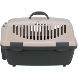 Transportní box CAPRI I, XS: 32x31x48cm (max. 6kg), tmavě šedá/tělová TRIXIE