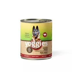 YOGGIES Dog Hovězí maso a ostropestřec mariánský 800g