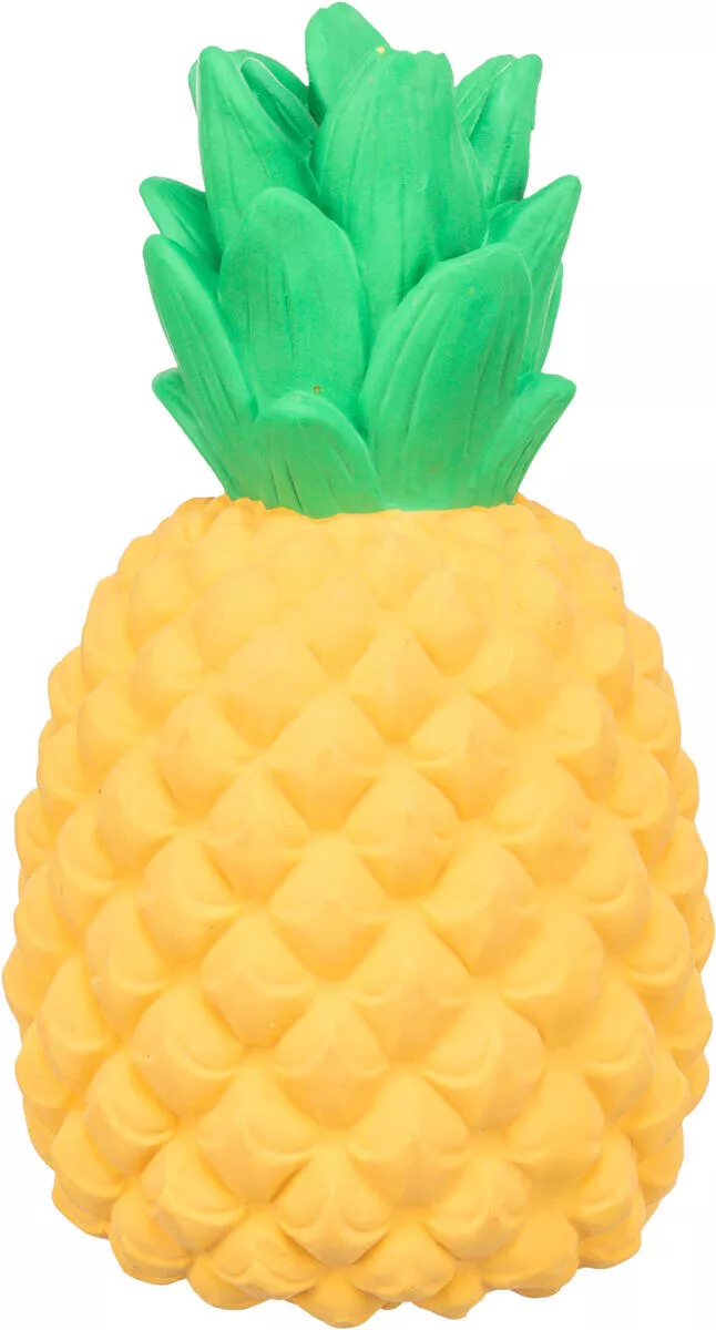 Ananas, latexová hračka se zvukem, 14 cm TRIXIE