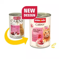 ANIMONDA konzerva CARNY Adult - hovězí, krůta, ráčci 400g ANIMONDA konzerva CARNY Adult - hovězí, krůta, ráčci 400g