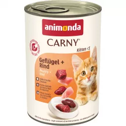 ANIMONDA konzerva CARNY Kitten - hovězí + drůbež 400g ANIMONDA konzerva CARNY Kitten - hovězí + drůbež 400g