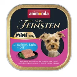 ANIMONDA paštika Vom Feinsten MINI - drůbeží, losos, kopr pro psy 100 g