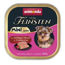 ANIMONDA paštika Vom Feinsten MINI Junior - drůbeží, zvěřina, brusinky pro psy 100 g ANIMONDA paštika Vom Feinsten MINI Junior - drůbeží, zvěřina, brusinky pro psy 100 g